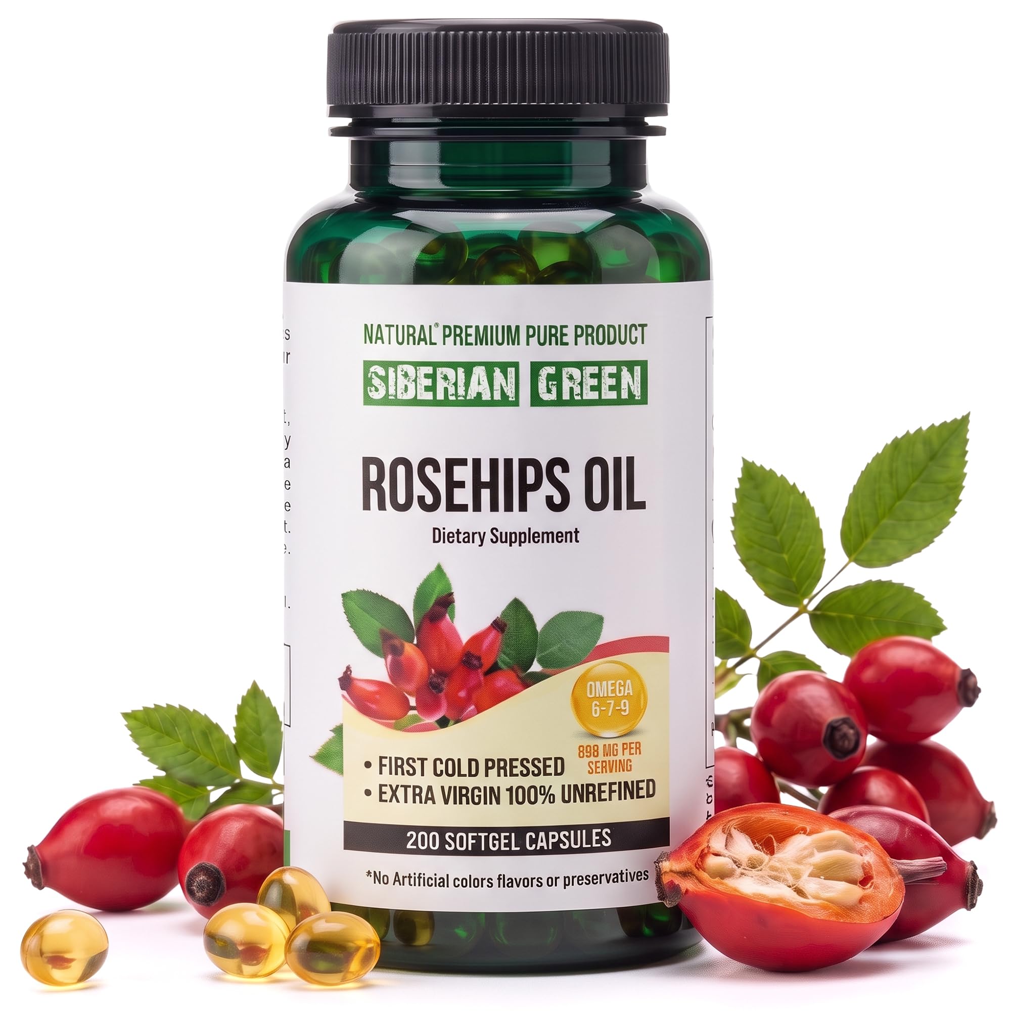 Siberian Green Sea Buckthorn Oil Capsules, Omega 7 Softgels for Skin — Amazon image 14