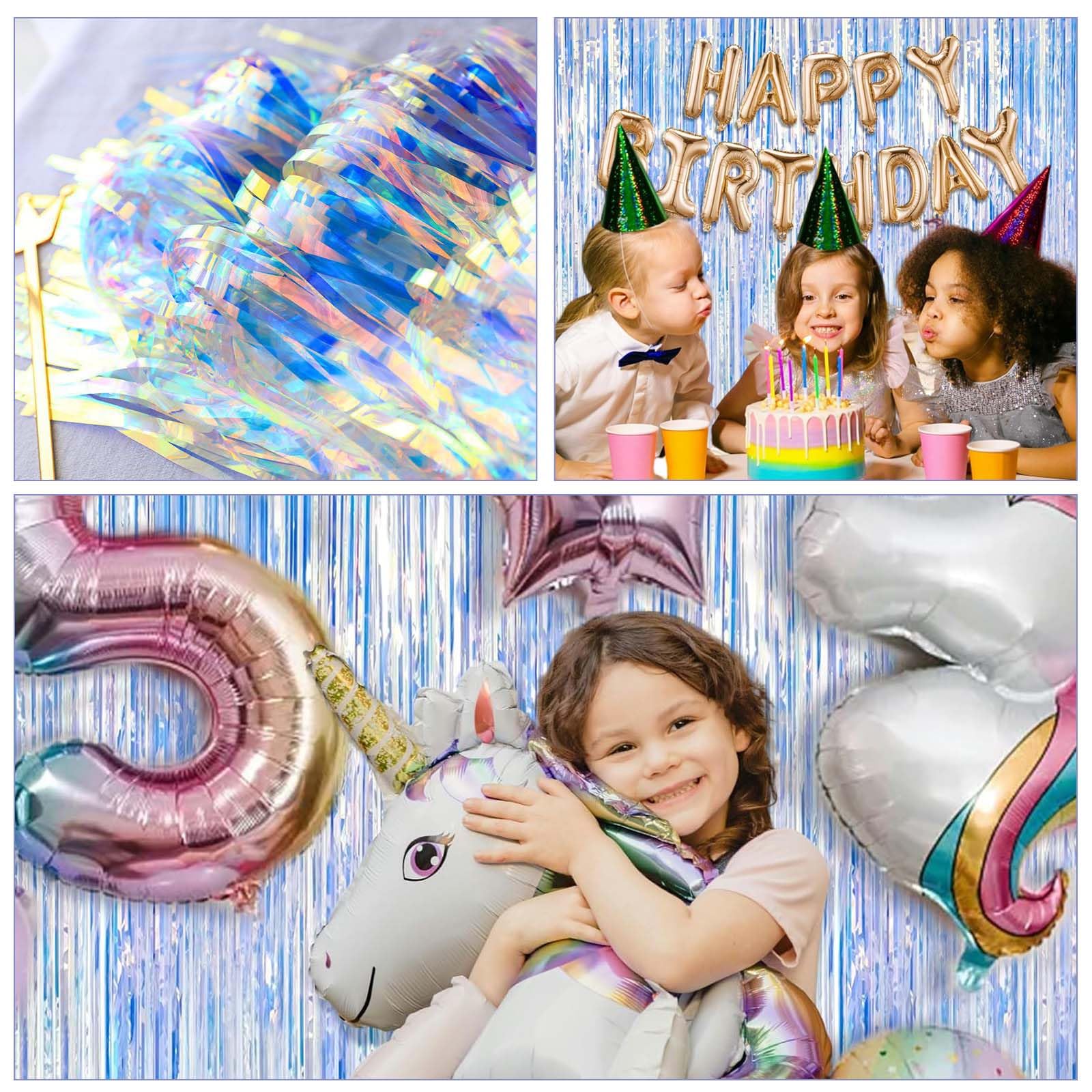 Tende Metalliche Per Feste - 2 Pezzi Frange Scintillanti Per Compleanni E Matrimoni