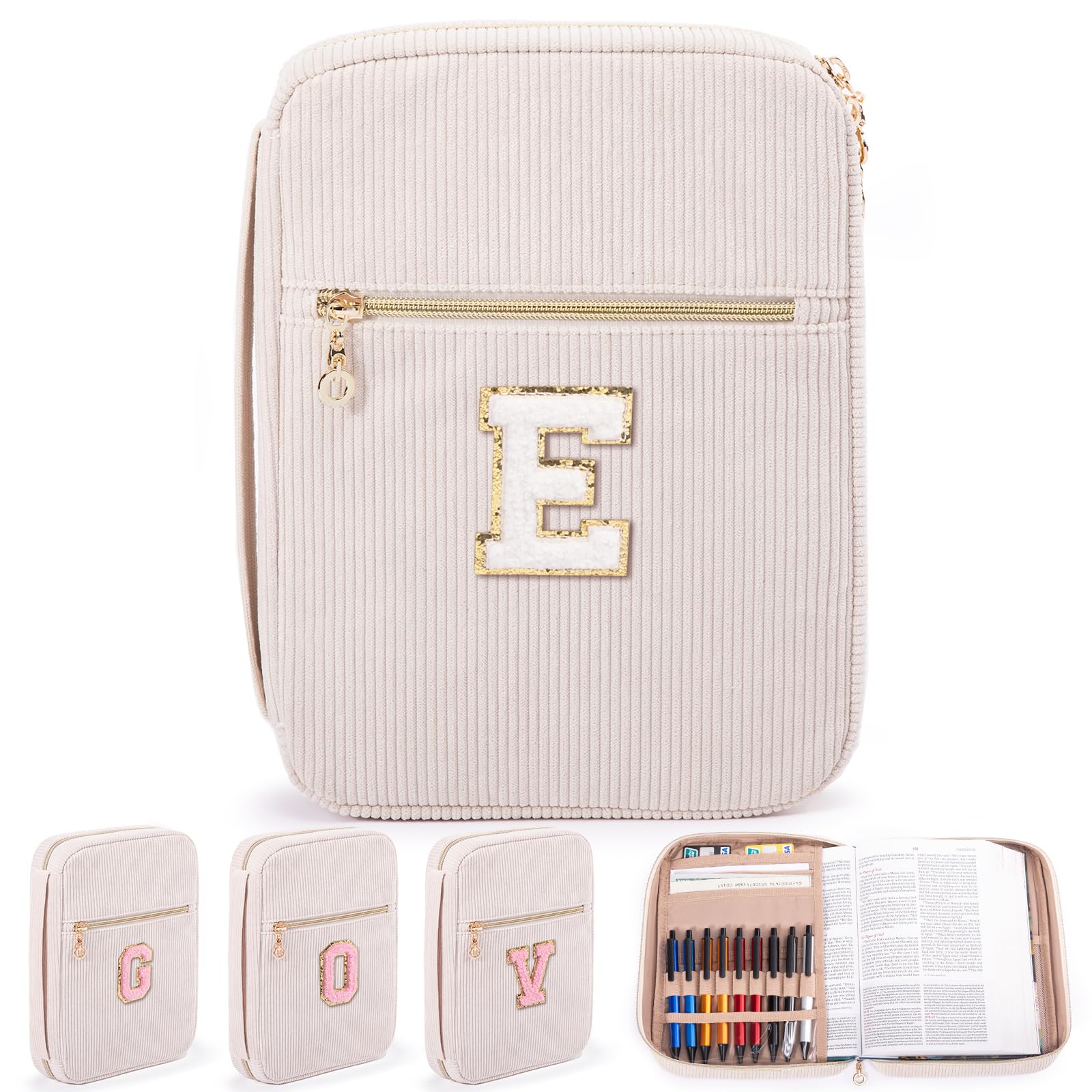 Personalized Bible Cover for Women & Men - Bible Case with Pockets for Study & Travel