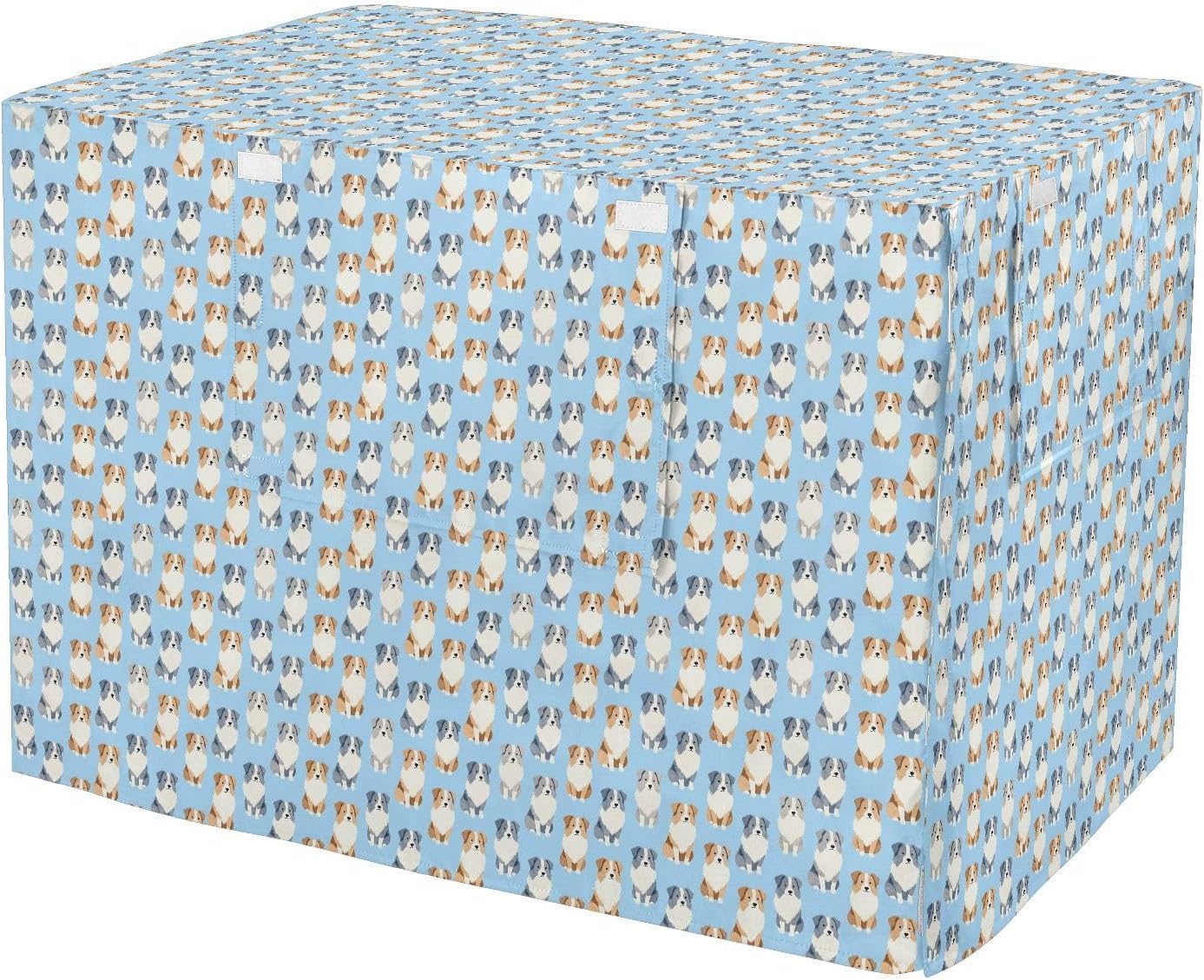Cute Shepherd Covers for Dog Crates Privacy Kennel Cover Dog Crate Curtains 48 Inch