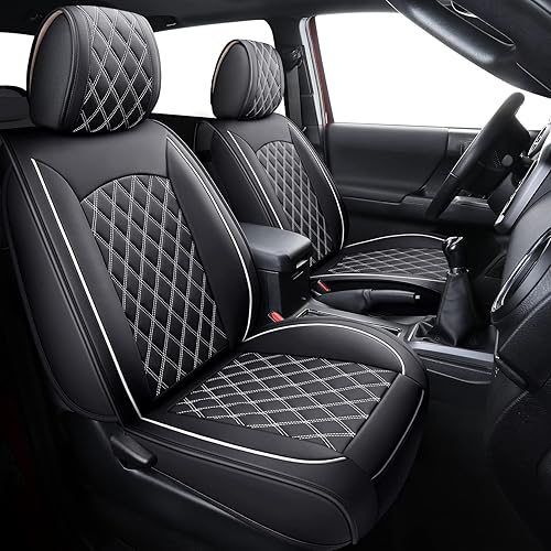 Aierxuan Fundas de asiento de automóvil Toyota Tacoma de ajuste personalizado TRD Sport Limited SX 2005-2025, paquete de doble cabina para