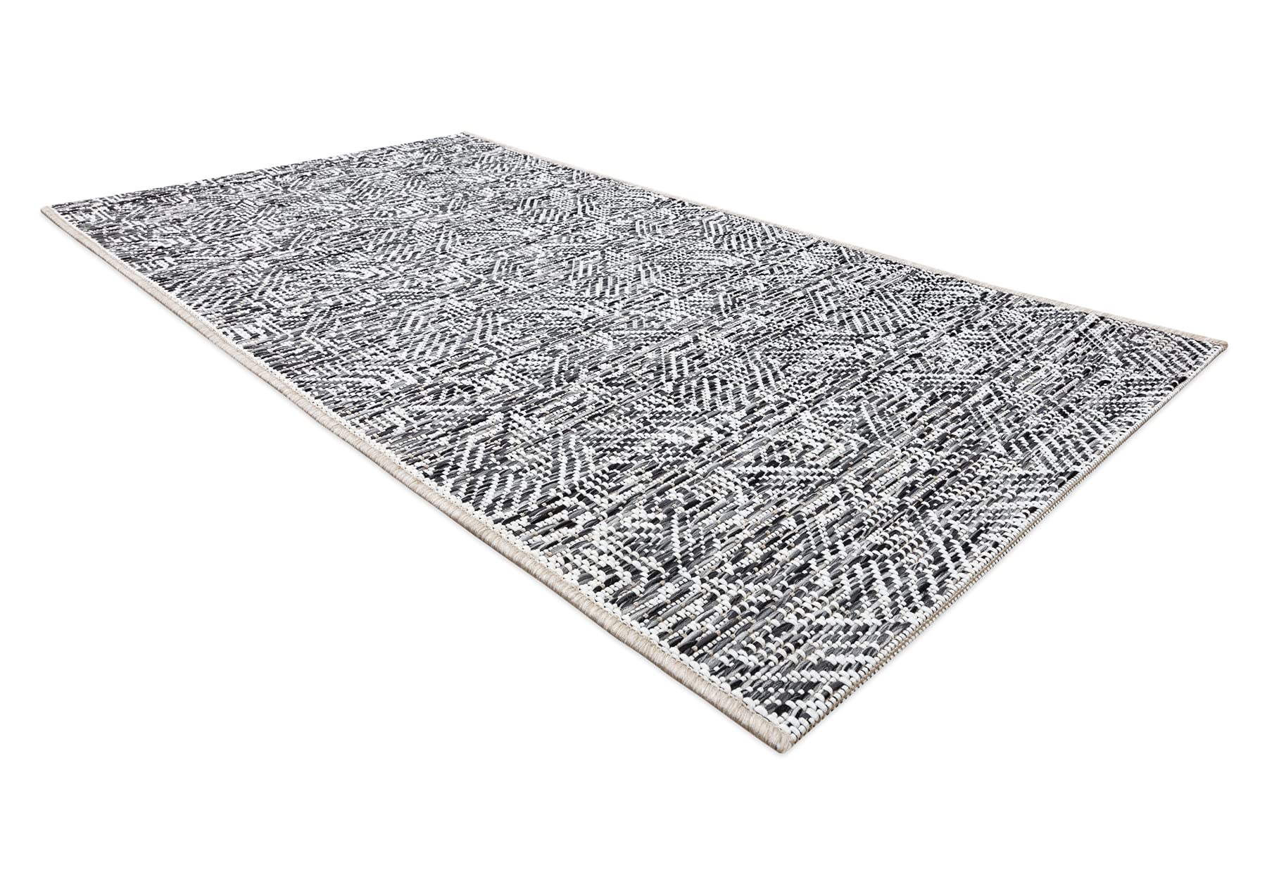 Nowoczesny dywan Color SISAL dywan sznurkowy do salonu, sypialni, na taras, do kuchni, labiryntu, szary/beżowy, 140 x 200 cm