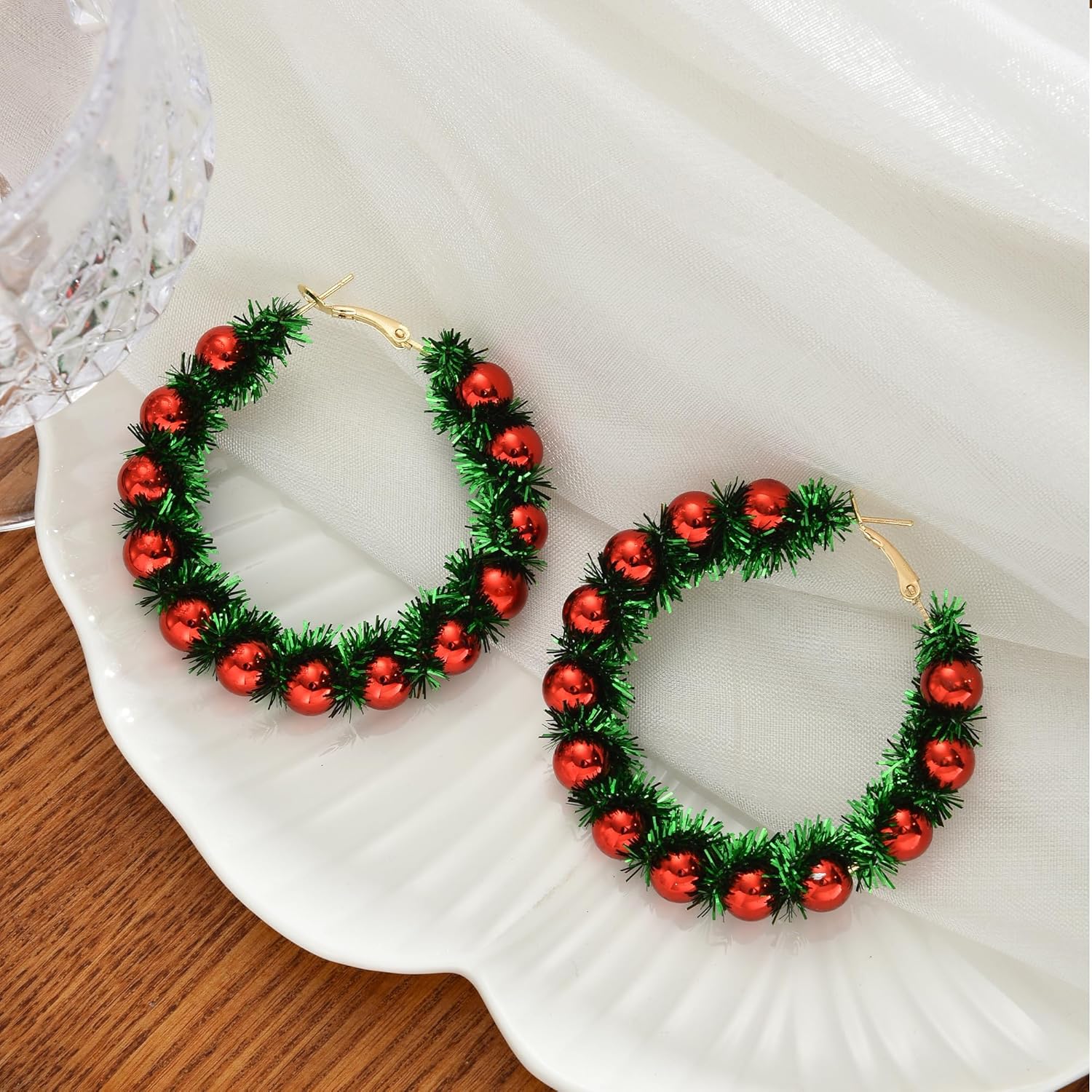 46 Pairs Gold Hoop Earrings Set for Women, Fashion Hypoallergenic Chunky Twisted Pearl Stud Earrings Multipack, Small Big Hoops Earring Packs Trendy for Christmas Birthday Party Jewelry Gift - Image 4