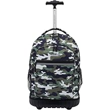 Travelers Club 18" Rolling Backpack with Shoulder Straps, Camo