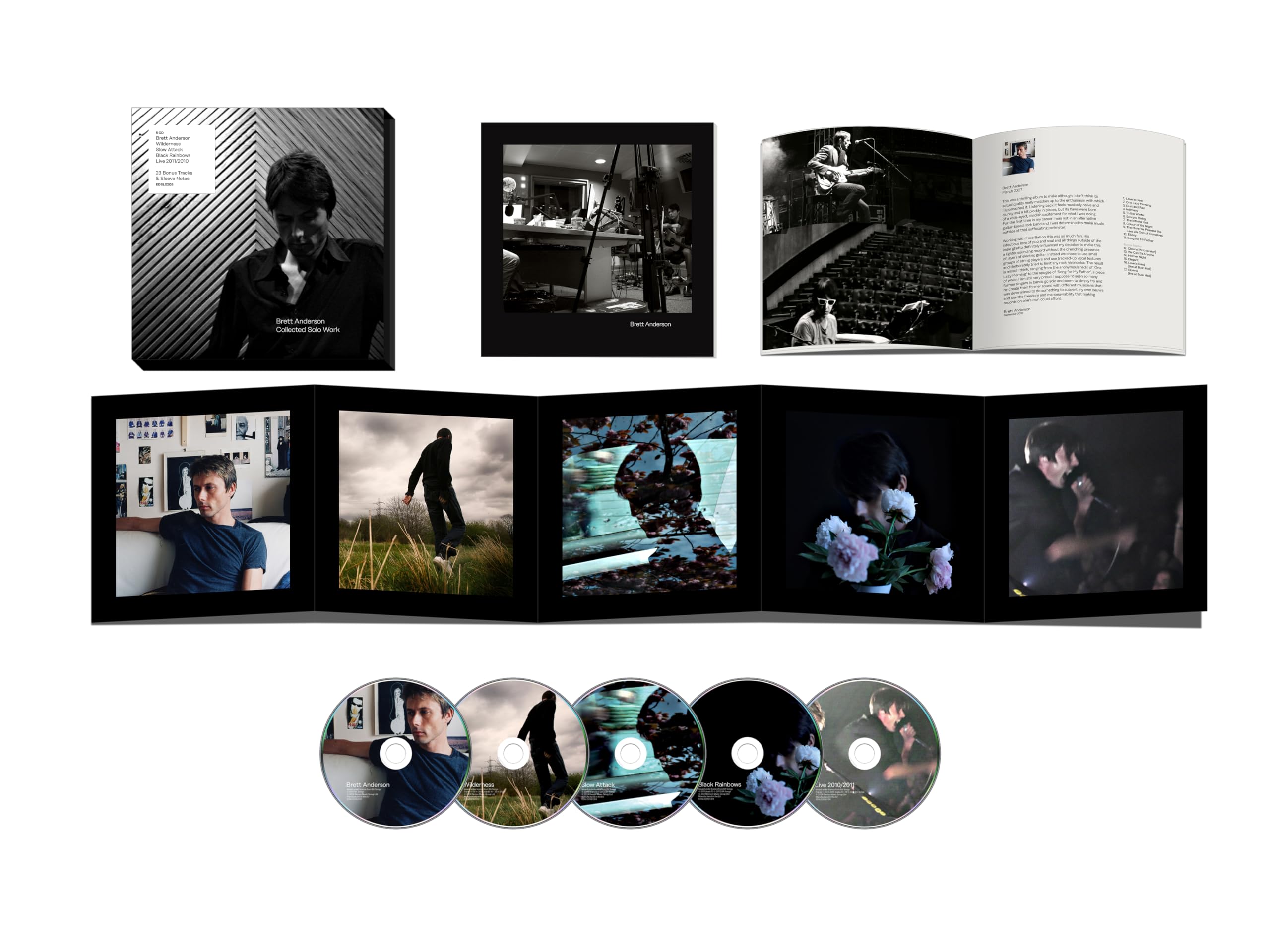 Brett Anderson: Collected Solo Work 5CD Deluxe Gatefold Packaging