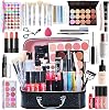 Full Beauty Makeup Cosmetics Set, 35 Piece Set, Cosmetic Set, Beginner Set, Makeup Set, Foundation, Eye Shadow, Blush, Concealer, Lip Gloss, Lipstick, Mascara, Eyebrow Pencil, Makeup Brush Set, Waterproof, Sweat Proof, Long Lasting, Popular, Cosmetics Set with Storage Box, Christmas, Valentine's Day, New Year, School Entrance Ceremony, Gift