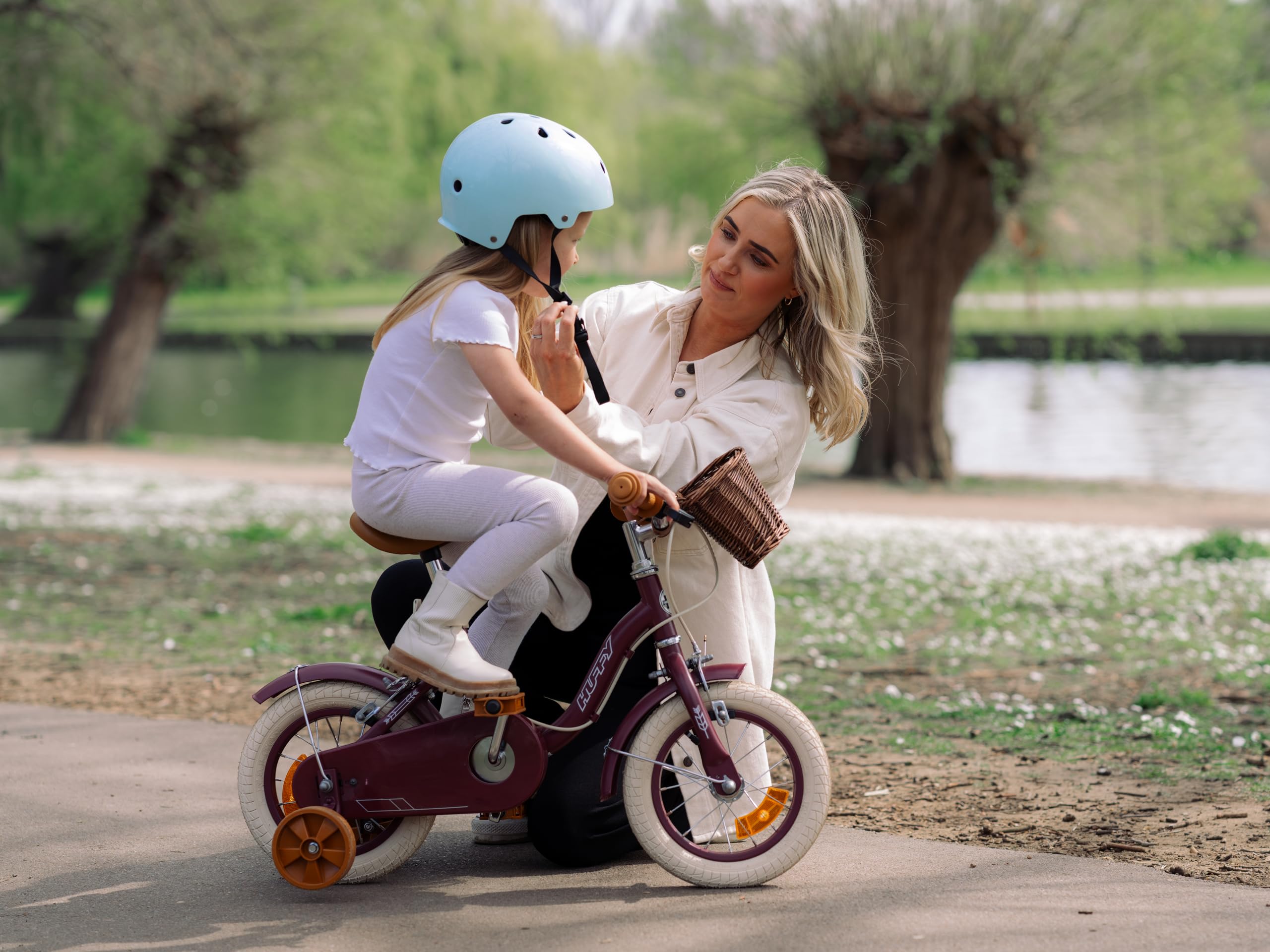 Huffy Vintage 12" Kinderfahrrad, für 3-5 Jahre, Burgunderrot
