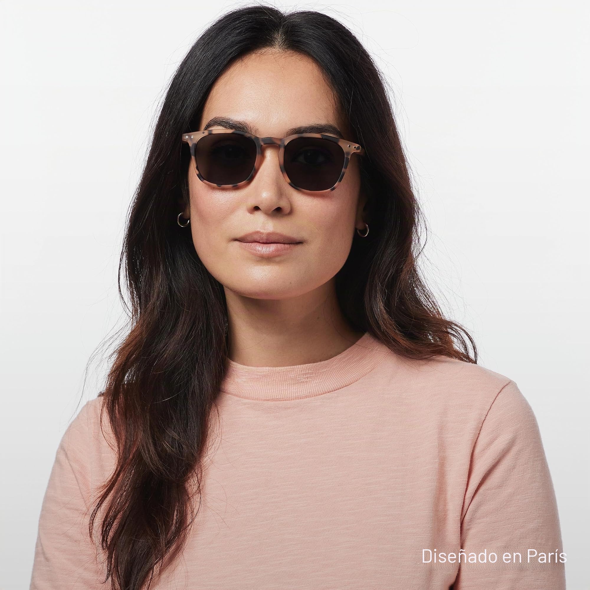 IZIPIZI Sun #E Light Tortoise With Grey Lenses Sunglasses +0 Light Tortoise
