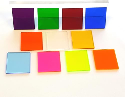 Miniatura 3 de Hoja acrílica (1 pieza) Seleccionar color y tamaño, 0.118 pulgadas de grosor, hoja de plexiglás de 18 pulgadas, hoja de plástico cuadrada de