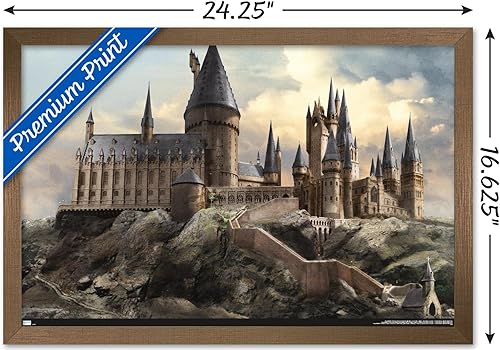 Vista 84 de Trends International The Wizarding World: Harry Potter - Póster de pared de Hogwarts at Sunrise, 22.375 x 34 pulgadas, versión premium sin marco