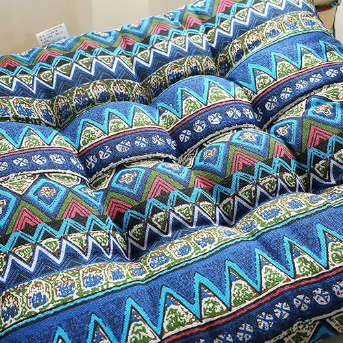 Miniatura 5 de Juego de 2 almohadas de suelo para patio, para silla mecedora, para interiores y exteriores, decoración del hogar, suave, cómodo, 2 unidades