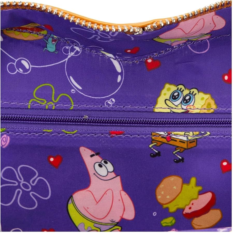LOUNGEFLY ◆ スポンジボブ ハート バーガー ショルダー バッグ Amazon.com: Loungefly Nickelodeon Spongebob Krabby Patty