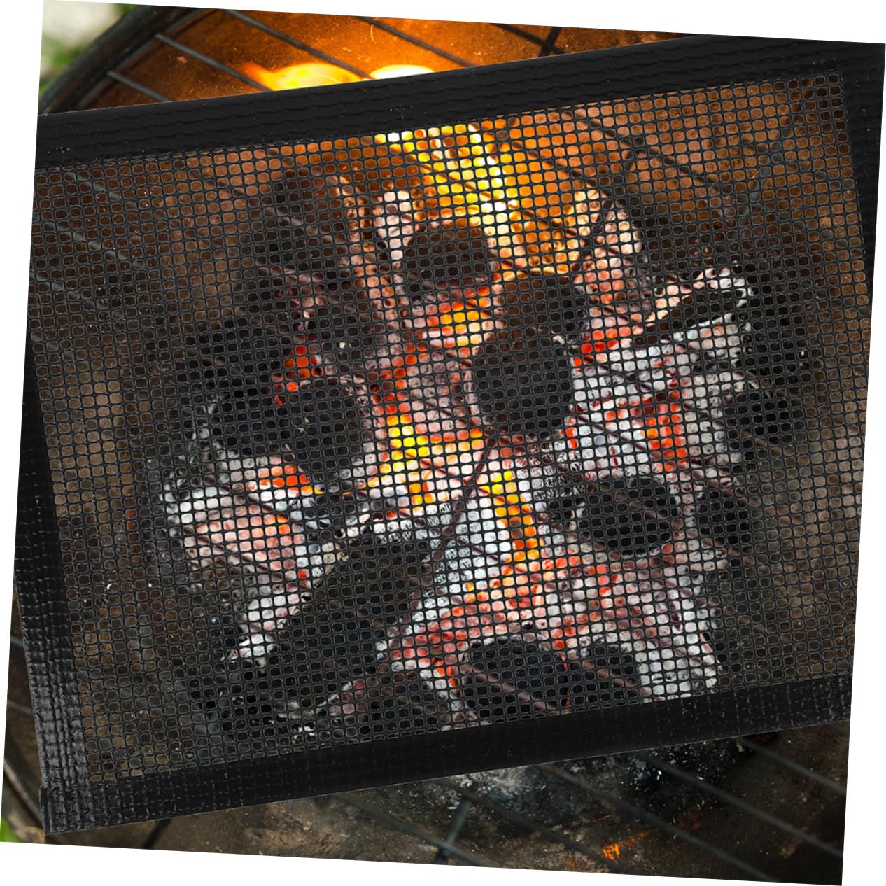 BESPORTBLE 3 Piezas Alfombrillas Bbq de Malla Antiadherentes Reutilizables y Resistentes al Tapetes para Parrilla Gas Eléctrica Distribución Uniforme de Fácil