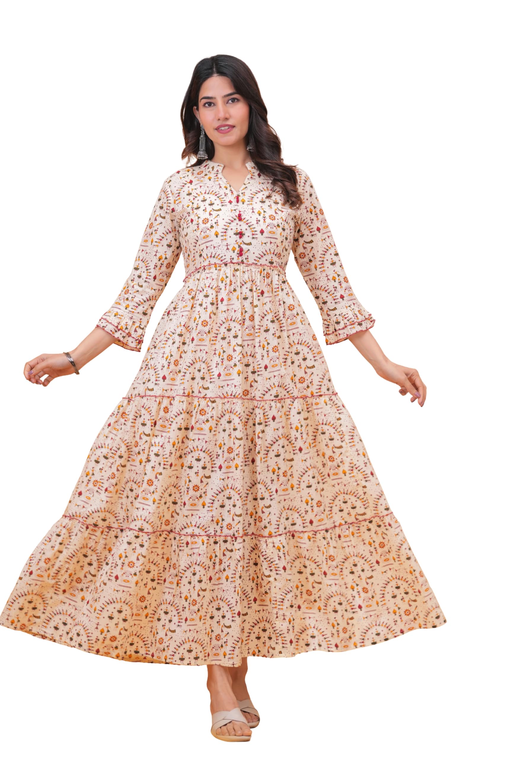 Cotton Printed Maternity & Feeding Kurta for Women-image-20