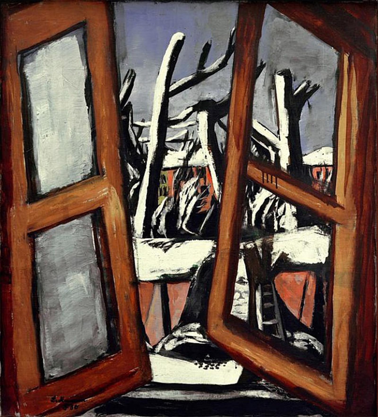 POSTERIIk Famous Print Pop Art Wall Art Graffiti Winter Landscape by Max Beckmann Art Prints for Home Decor 60x90cm