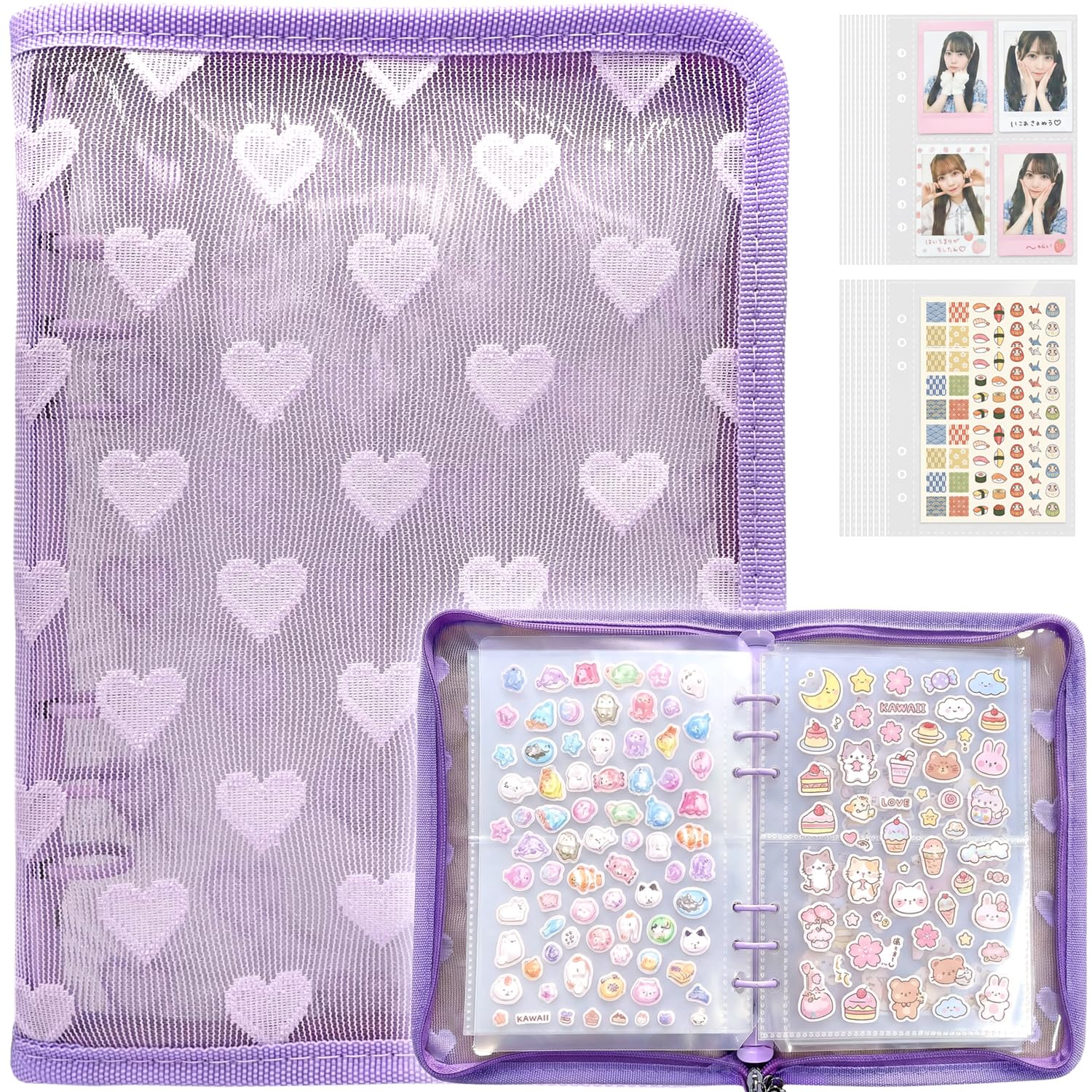 シール帳 完成品 A5 リフィル Amazon.co.jp: RRUIZE・シール帳 a5 リフィル34枚付き 6穴 シール帳