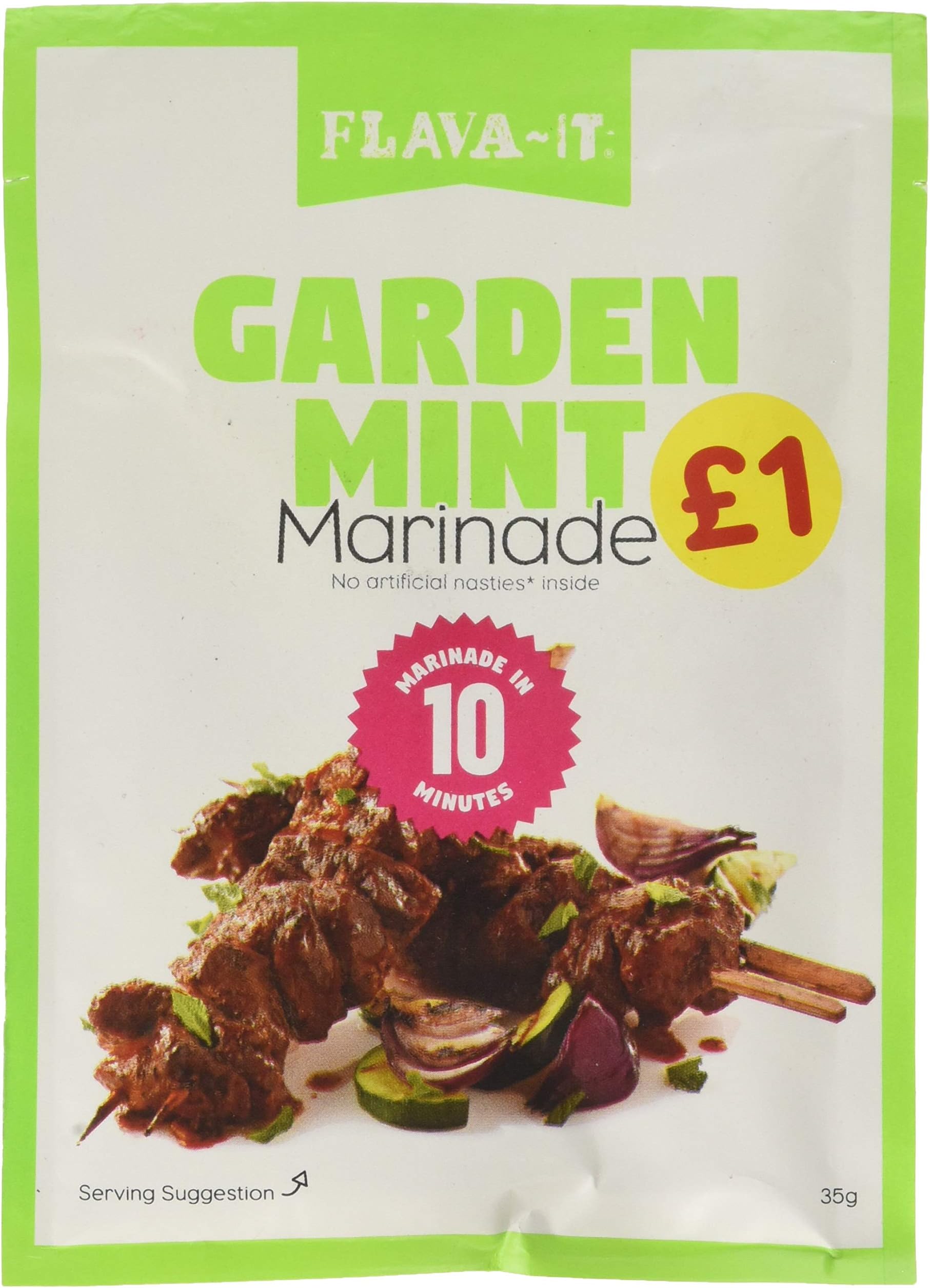 Flava It PMP Garden Mint Marinade, 35 g, Pack of 12