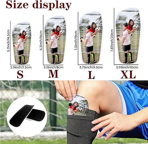 Miniatura 2 de Ubmpj Espinilleras personalizadas, espinilleras personalizadas, espinilleras protectoras para partidos de fútbol, regalos personalizados para