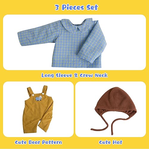 Miniatura 3 de Ropa de muñecas Reborn para bebé, ropa de bebé, ropa perfectamente linda, ropa de muñecas de 17 a 22 pulgadas, accesorios para muñecas Reborn