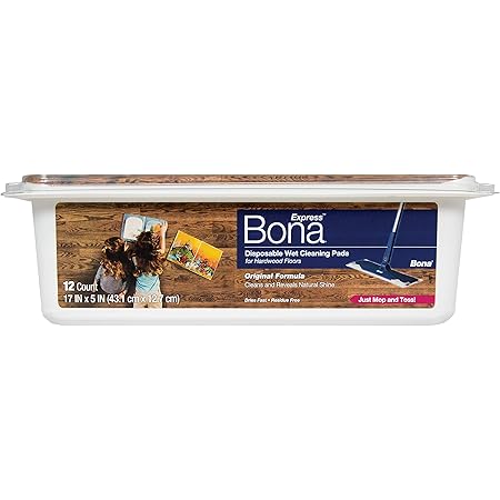 Bona Hardwood Disposable, 12 Count Floor Wet Cleaning Pad