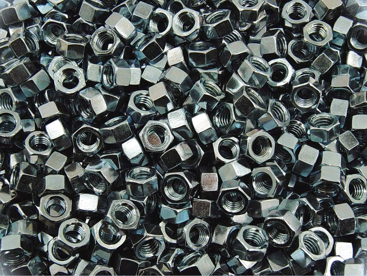 Lot De 50 écrous Hexagonaux 3/4-10 Grade 5 - Filet Gros, Plaqués Zinc, Acier, Neufs