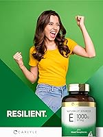 Vista 7 de Carlyle Cápsulas blandas de vitamina E de 1000 UI con tocoferoles mixtos 120 píldoras Suplemento de origen natural Fórmula sin OMG y sin