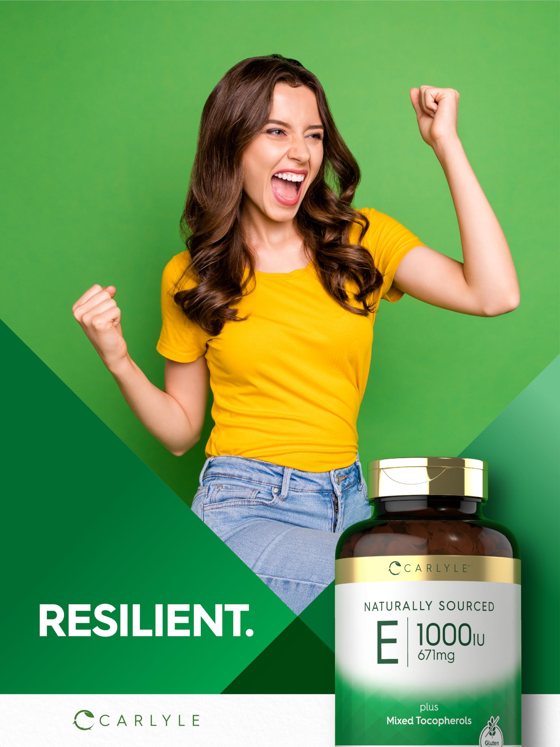 Carlyle Vitamin E 1000 IU Softgels | with Mixed Tocopherols | 120 Pills — Amazon image 7
