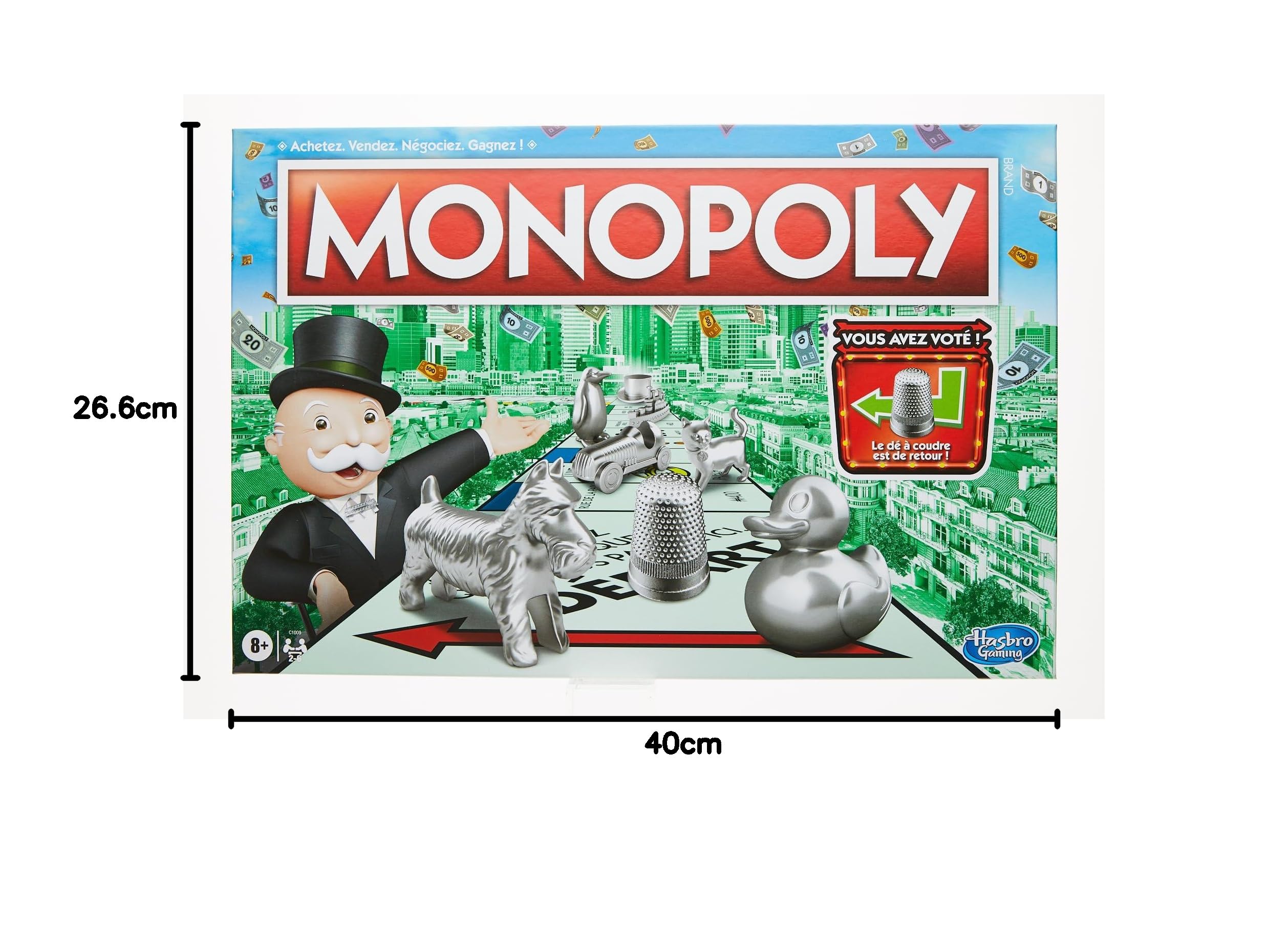Monopoly Classique - Édition 2025 - Jeu De Société Hasbro, Dès 8 Ans, 2 Joueurs Minimum
