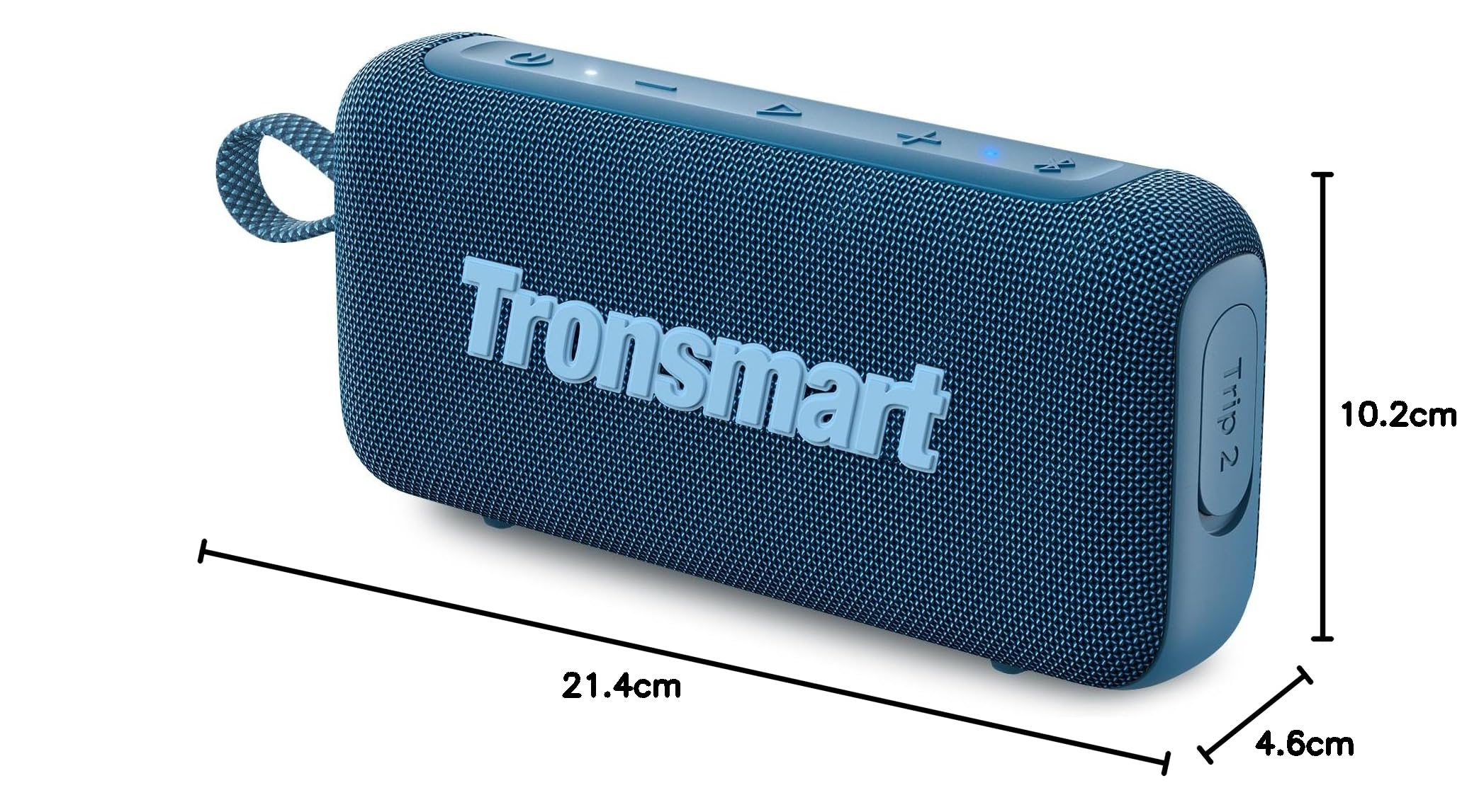 Tronsmart Trip 2 Bluetooth altoparlante portatile impermeabile IPX7 per esterni (blu)