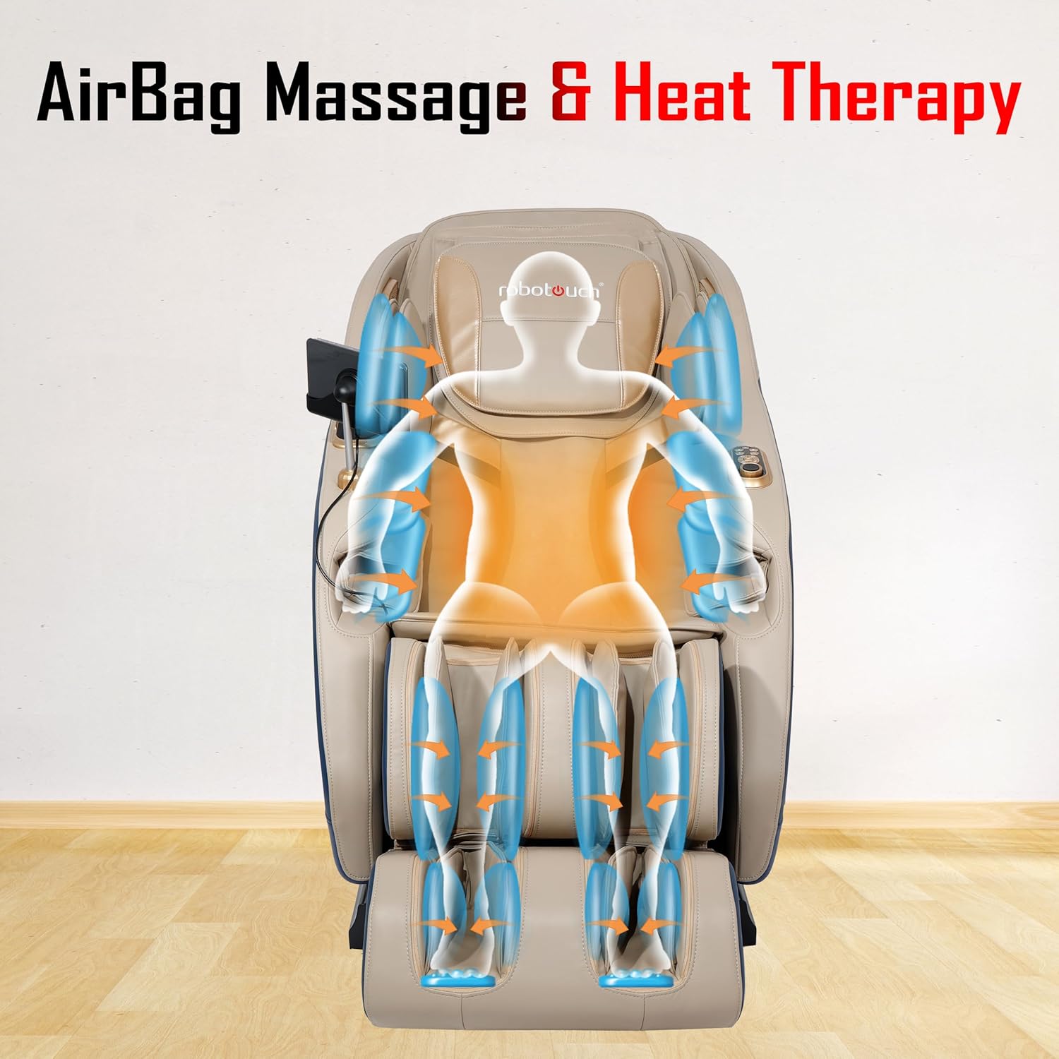 RoboTouch EcoZen Zero Gravity Full Body Massage Chair (Blue) RoboTouch EcoZen Zero Gravity Full Body Massage Chair (Blue)