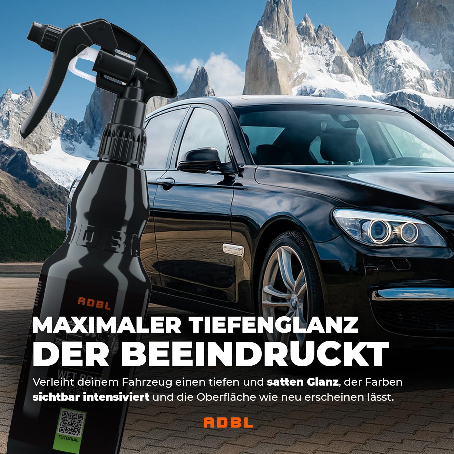 ADBL Wet Coat (5L) Premium Nassversiegelung & Sprühversiegelung mit Abperl-Effekt - Sprühwachs für langanhaltenden Lackschutz & Glanz - Auto Lackversiegelung - für alle Lackarten