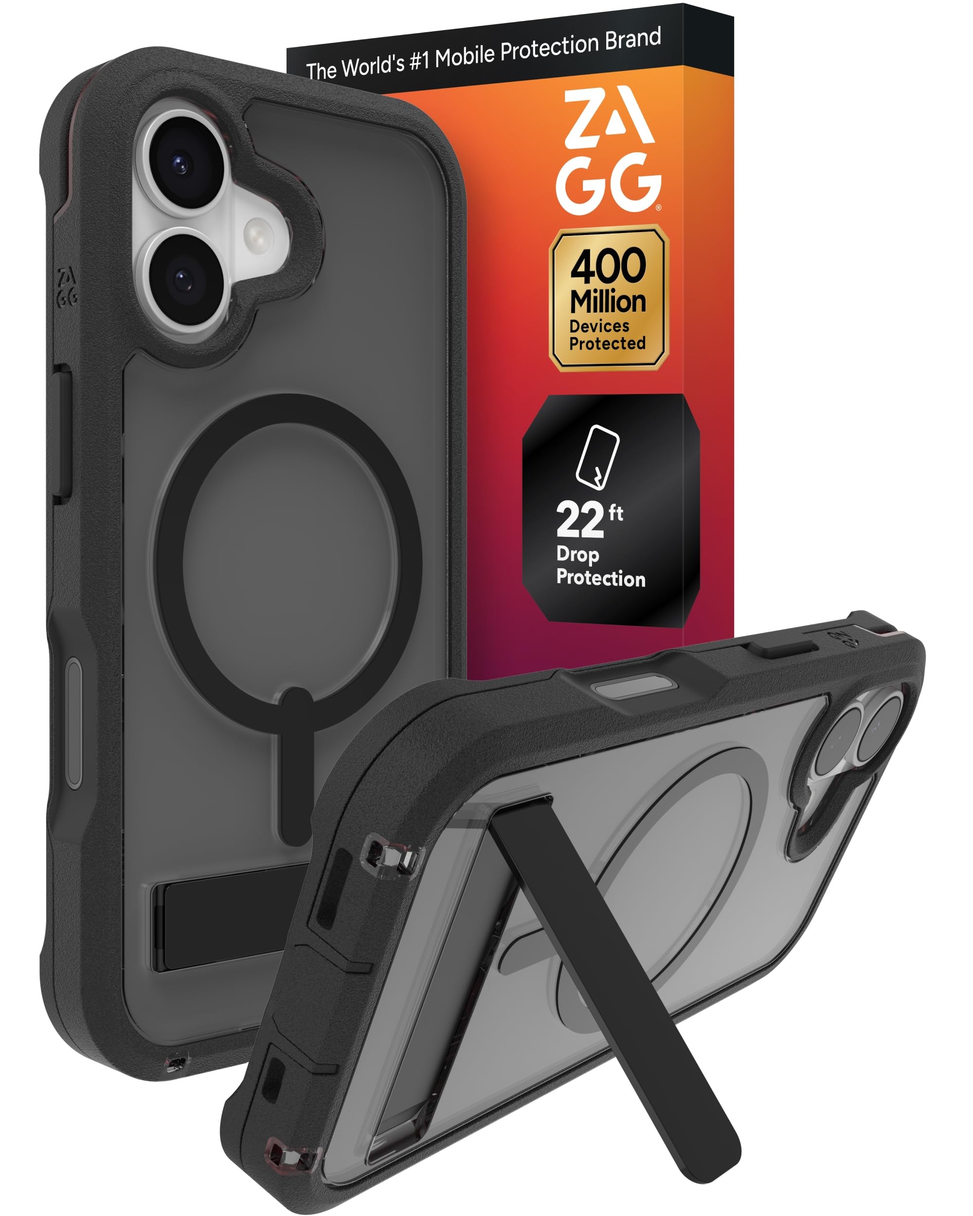 Coque iPhone 17 MagSafe avec béquille et protection graphène ZAGG - 8