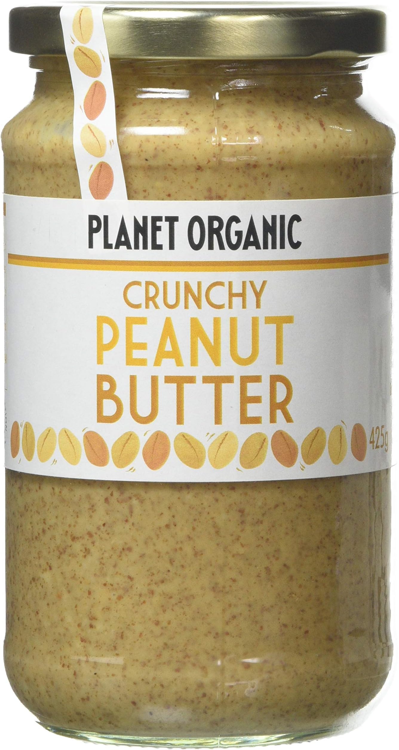 Planet Organic Crunchy Peanut Butter, 425 g