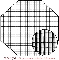 Vista 4 de Fotodiox Pro 48" Octagon Softbox Plus Grid (Eggcrate) para Studio Strobe/Flash con difusor suave y anillo de velocidad dedicado, para luz