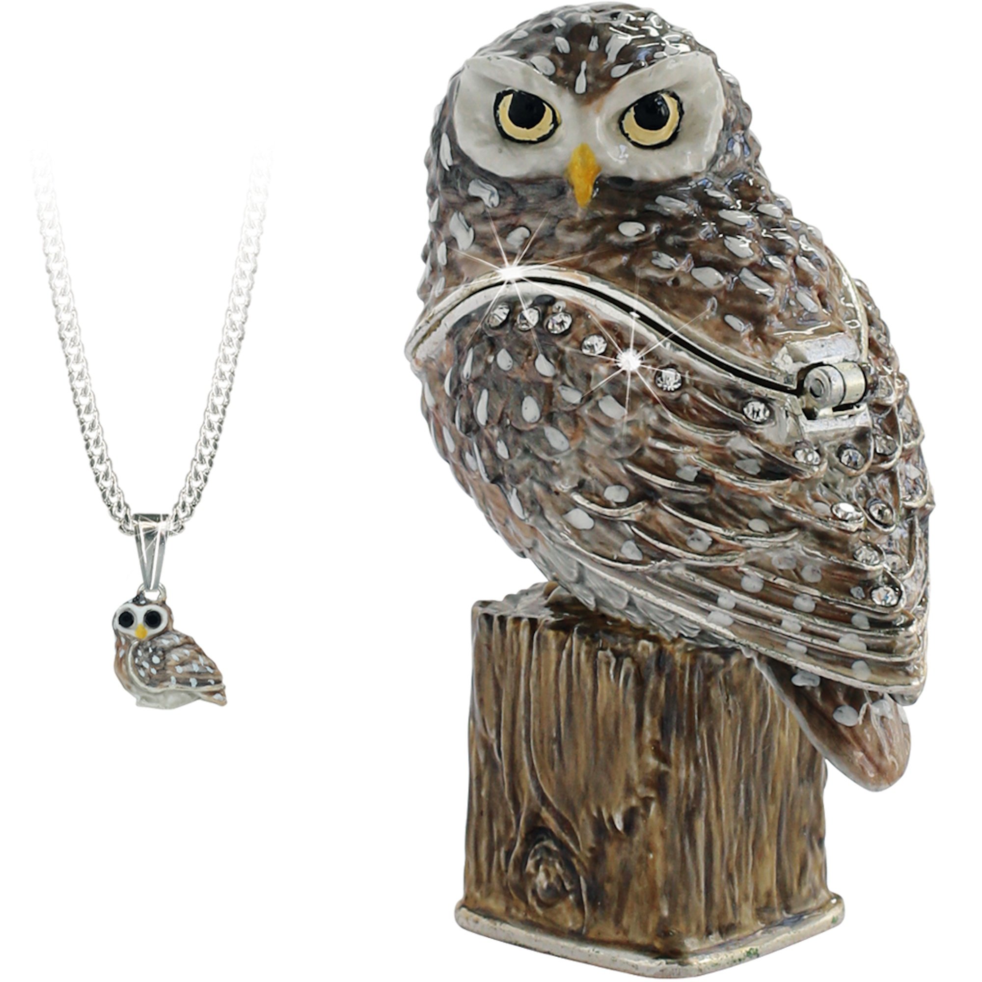 Arora Secrets from Hidden Treasures 1059 Little Owl Trinket Box