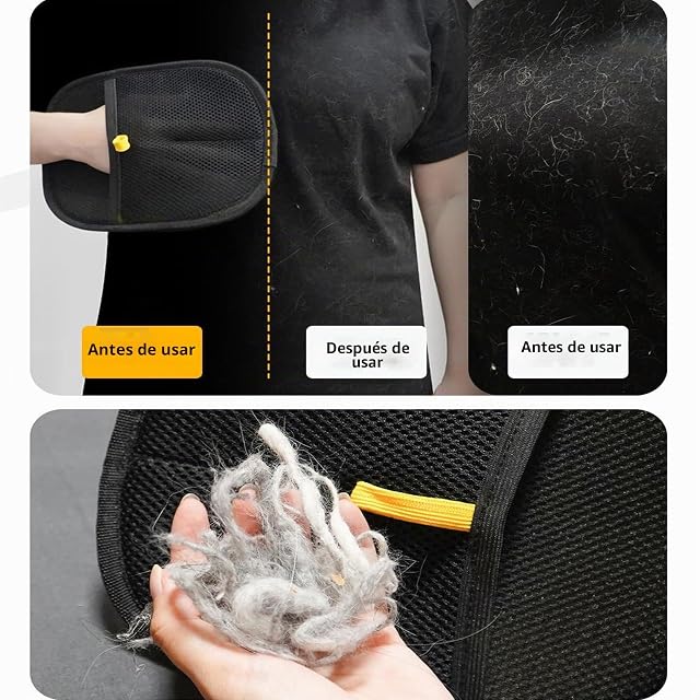 Foto 5 de 8 de HIRHNDFK Celery Pets Double-Sided Pet Grooming Gloves