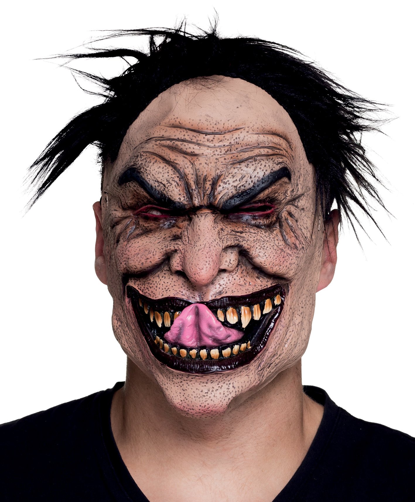 Boland 97609 Masque Tête De Zombie En Latex Avec Cheveux - Déguisement Halloween Horreur