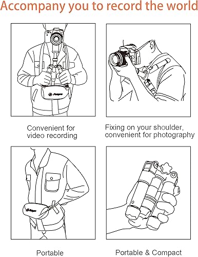 Miniatura 6 de Fotopro Mini trípode portátil de escritorio de aluminio para cámara pequeña con cabeza de bola de 360 pulgadas, trípode de mesa compacto de 20