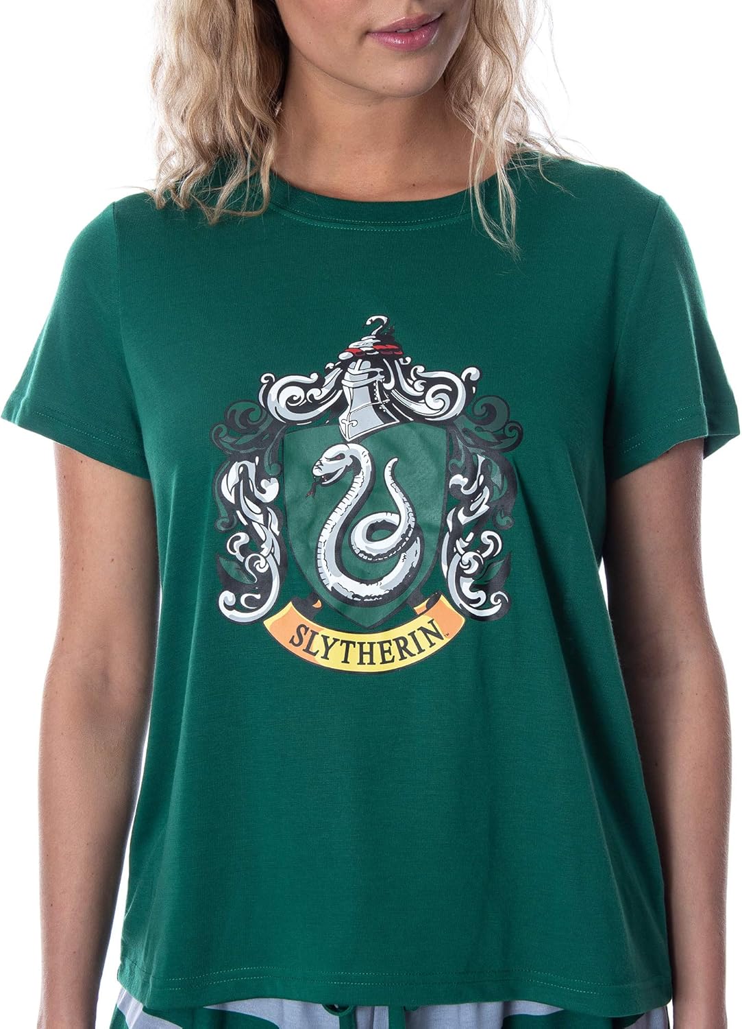 Harry Potter Women's Hogwarts Castle Shirt and Shorts Lounge Sleepwear Pajama Set - All 4 Houses Available - Image 4