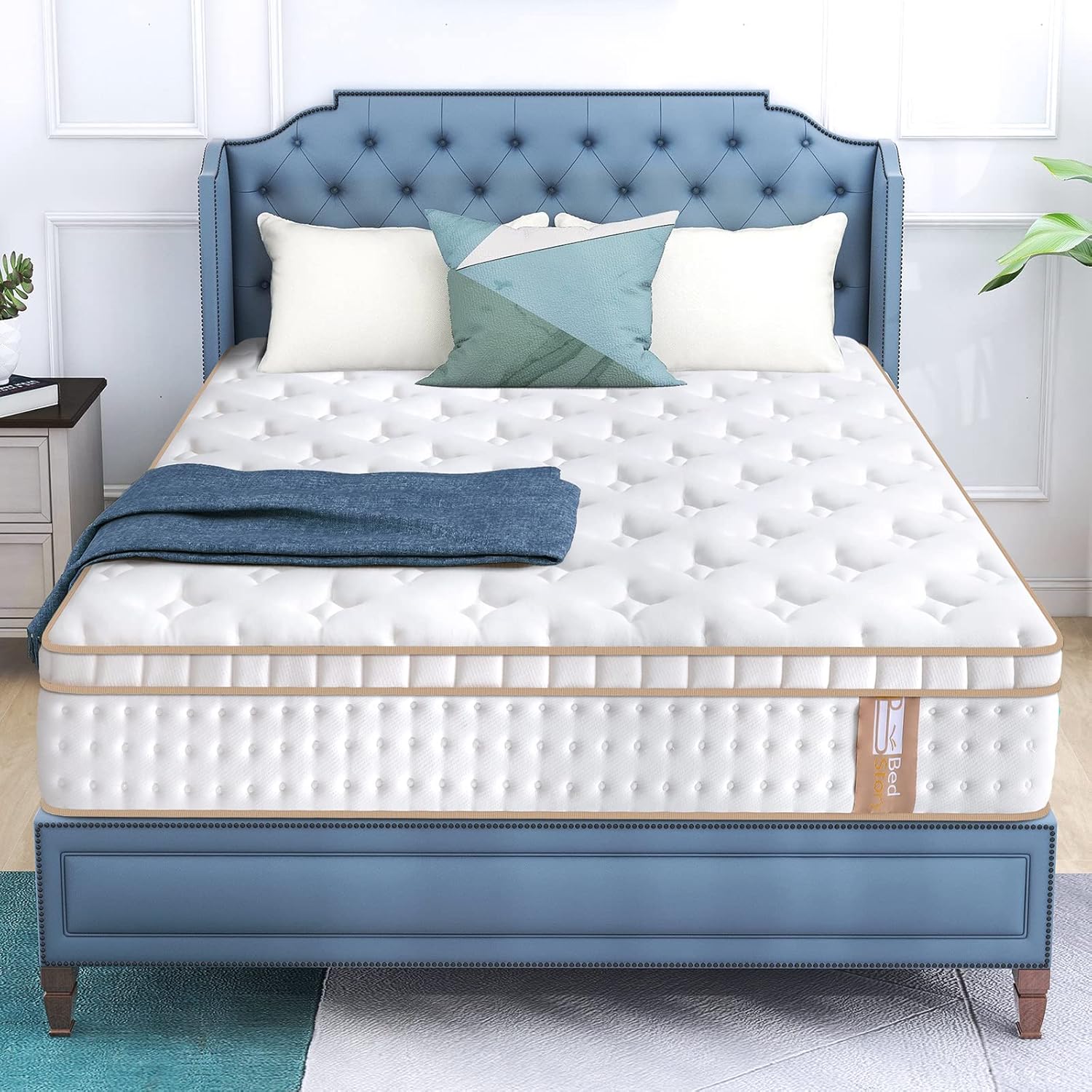 BedStory 14" Full Mattress in a Box, Hybrid Gel Memory Foam