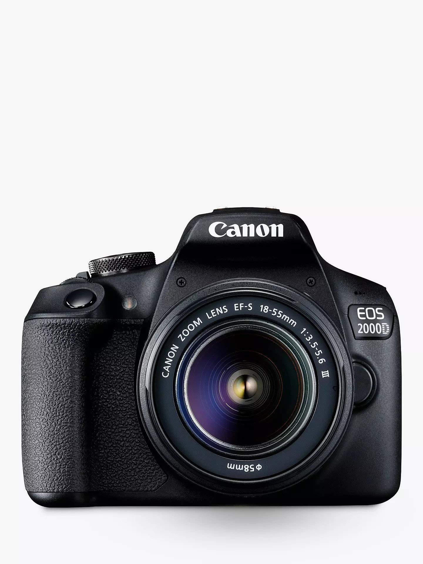 Canon EOS 2000d Kit Cámara Réflex 24,1mp WiFi NFC + Objetivo Ef-s18-55mm + Bolsa + Sd 16gb