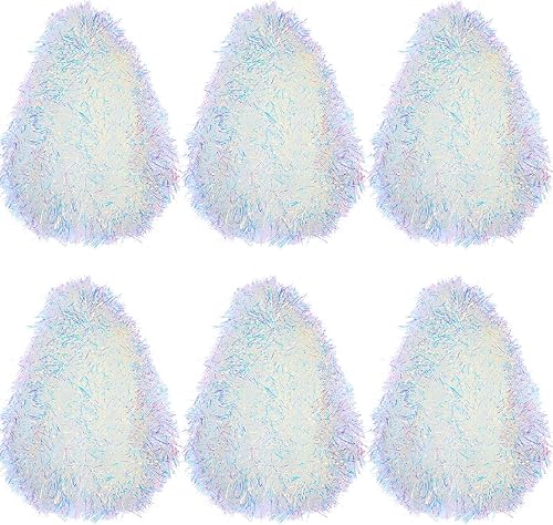 Miniatura 41 de Shappy Guirnalda de oropel negra de 90 pies, 6 rollos para decoración de Halloween, Navidad, guirnalda metálica con purpurina para bodas, fiestas