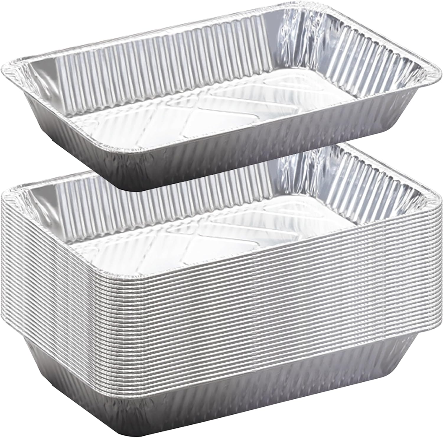 Sterno Aluminum Foil Pans, Full Size, Large Disposable Foil Trays (21" x13") for Chafing, Baking, Catering (30ct)