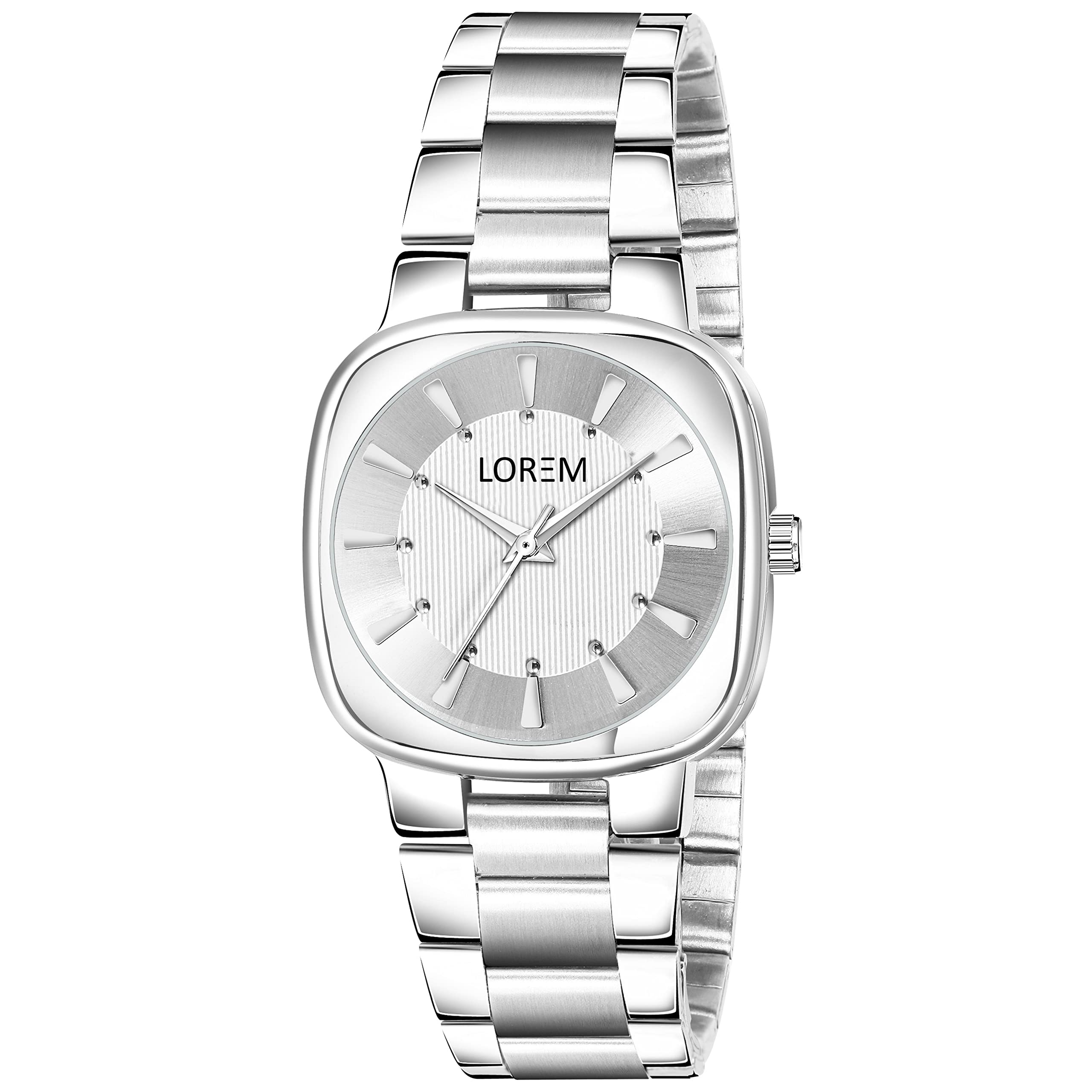 LOREM Casual Look White Designer Dial Silver Metal Strap Round Analoge Watch for Women- FZ-LR299 (B0BXLL68ZB) Amazon Price History, Amazon Price Tracker