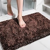 Vista 65 de Yimobra - Tapete de baño de felpilla de 55.1 x 24 pulgadas, microfibra gruesa, absorbente, extrasuave, antideslizante, lavable a máquina, para piso