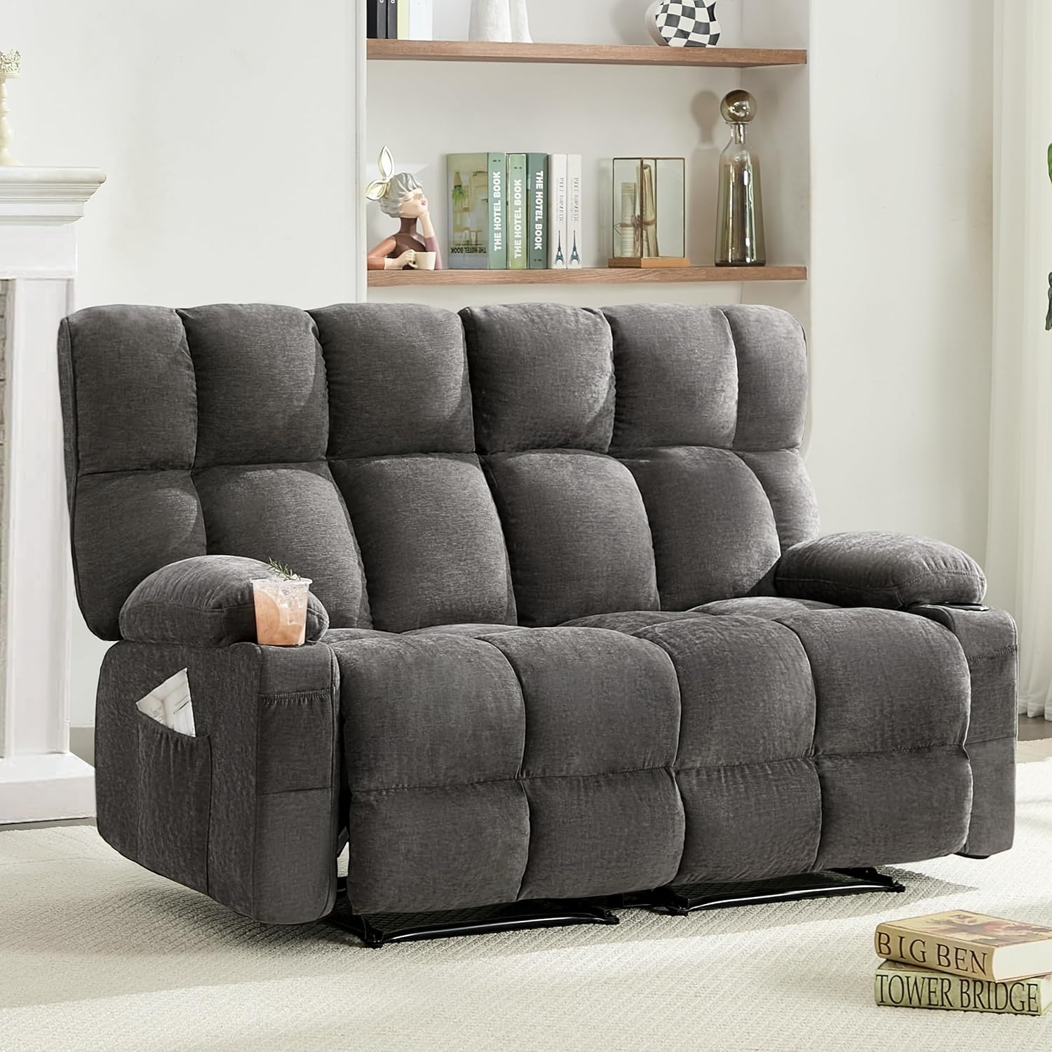 Oversized Loveseat Recliner Sofa, Big Large Reclining Sofa