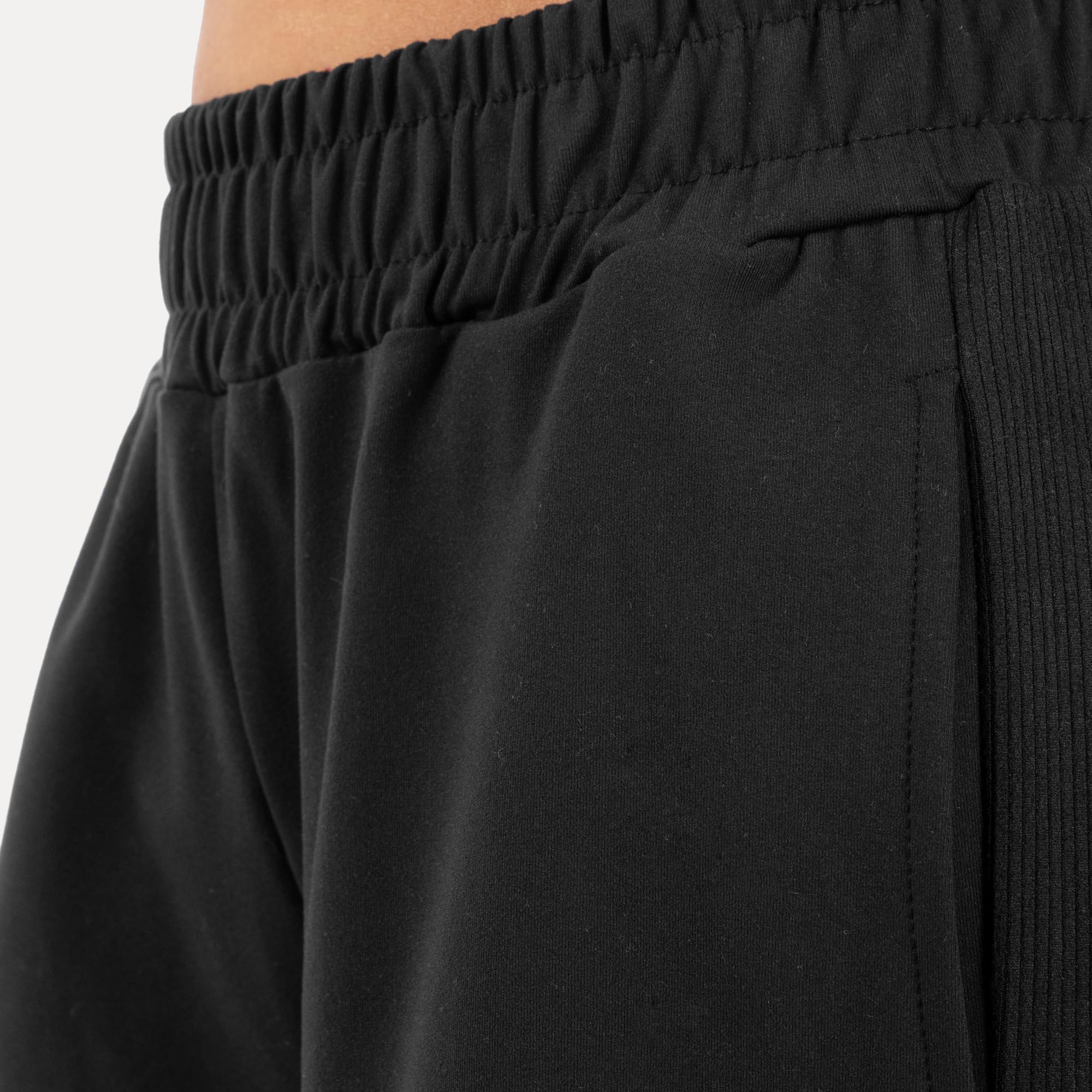 SMILODOX Jogginghose Jora Damen, Wide Leg High Waist Trainingshose mit Gerippter Seitenstruktur, elastischem Bund, weiches fließendes Material, Loose Fit Sporthose, Lange Freizeithose, Gym & Homewear