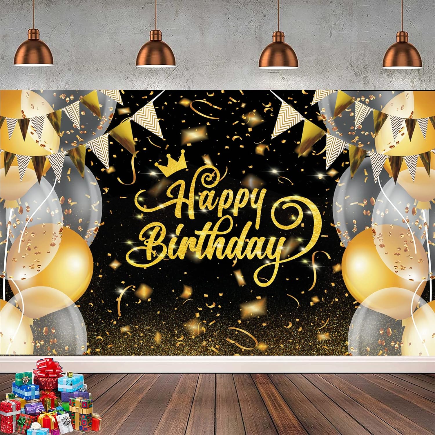 Décor Joyeux Anniversaire,Banderole Joyeux Anniversaire,Banderole