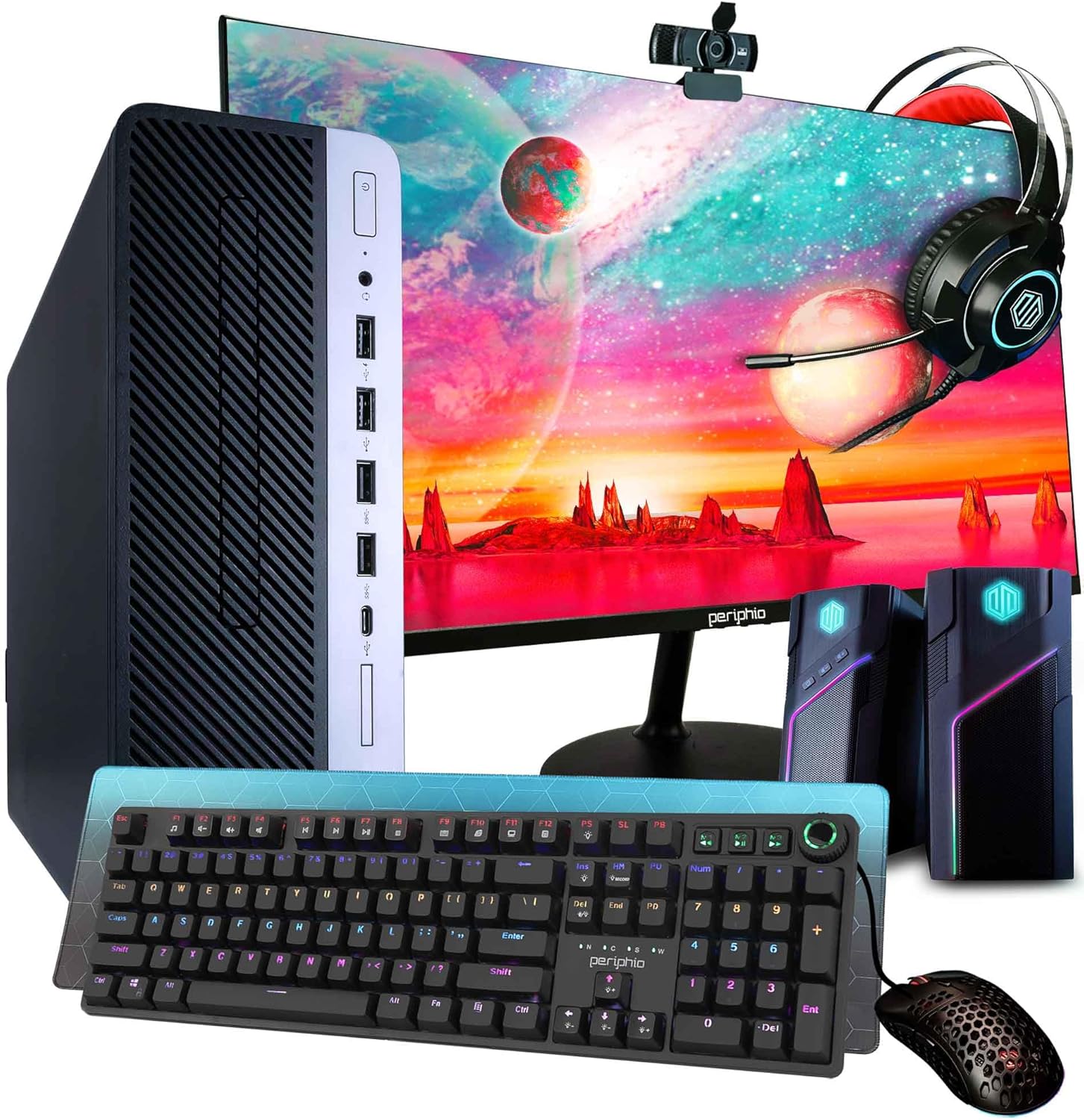 HP Prebuilt Gaming Desktop Computer Core i7 + GeForce GT 1030 2GB GPU 1080p