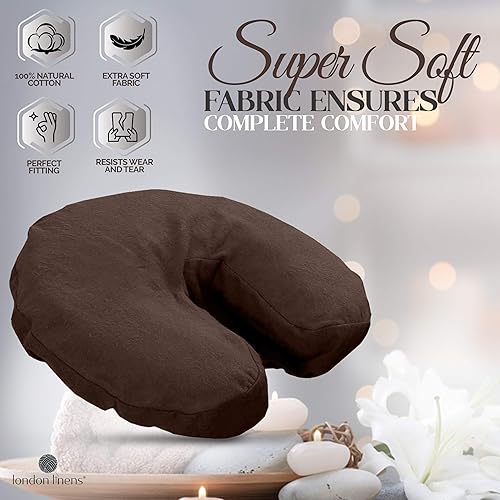 Miniatura 10 de London Linens Paquete de 4, mesas de masaje de franela 100 % algodón extra gruesas de primera calidad, fundas para cuna, acogedoras y ajustadas,